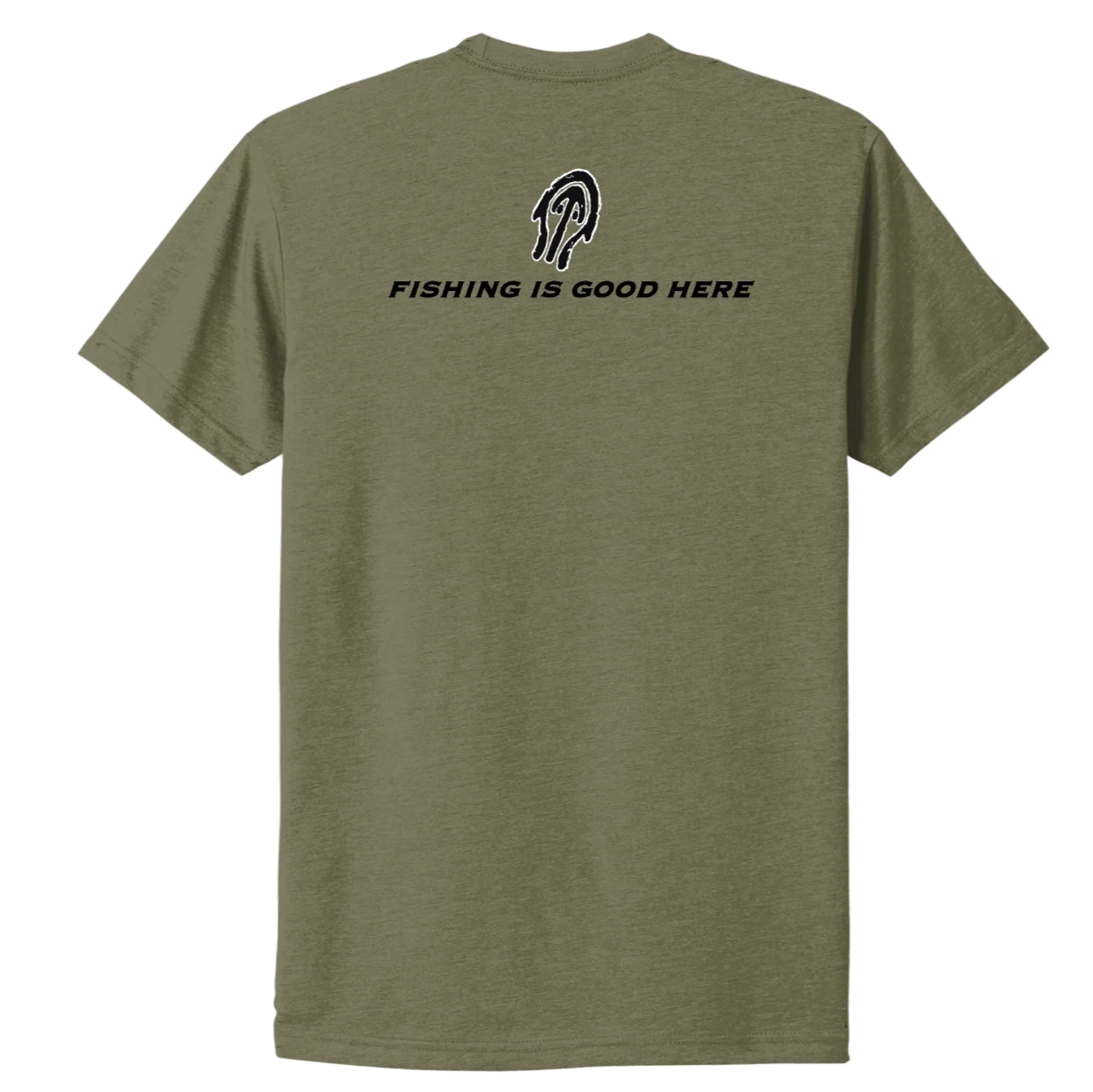 Native Watercraft "Native Watercraft" Slogan T-Shirt Fishing Is Good Here 4 Native Watercraft "Native Watercraft" Slogan T-Shirt Fishing Is Good Here - Image 2