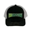 NuCanoe "NuCanoe" Logo Hat Black & White Mesh -Hobie Sales Store nucanoe nucanoe logo hat black white mesh